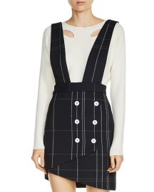 Maje Jola Plaid Skirt with Straps at Bloomingdales